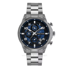POLICE PEWGK0053901 SOUL Watch Silver Dial Blue Stainless Steel
