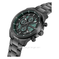 POLICE SOUL PEWGK0053903 Gunmetal Dial Green Stainless Steel Strap