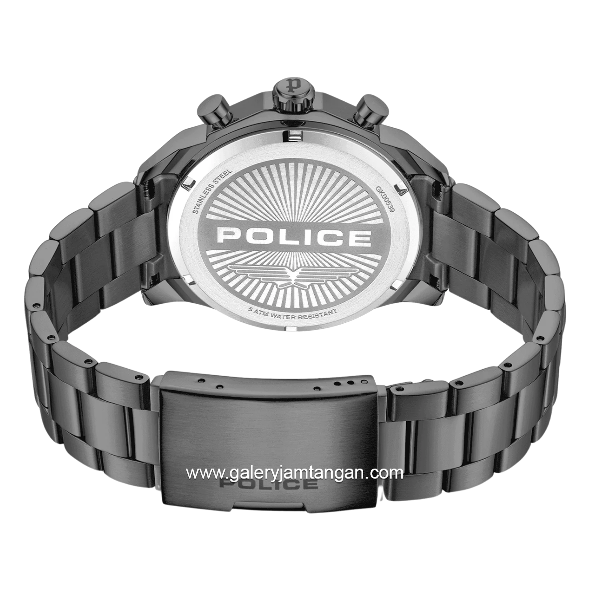 POLICE SOUL PEWGK0053903 Gunmetal Dial Green Stainless Steel Strap