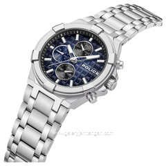 POLICE PEWGK0082004 Silver Dial Blue Stainless Steel