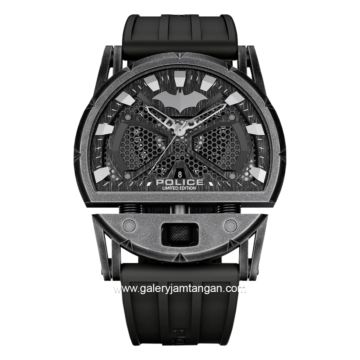 POLICE BATMAN PEWGN0075401 Limited Edition Black Rubber Strap