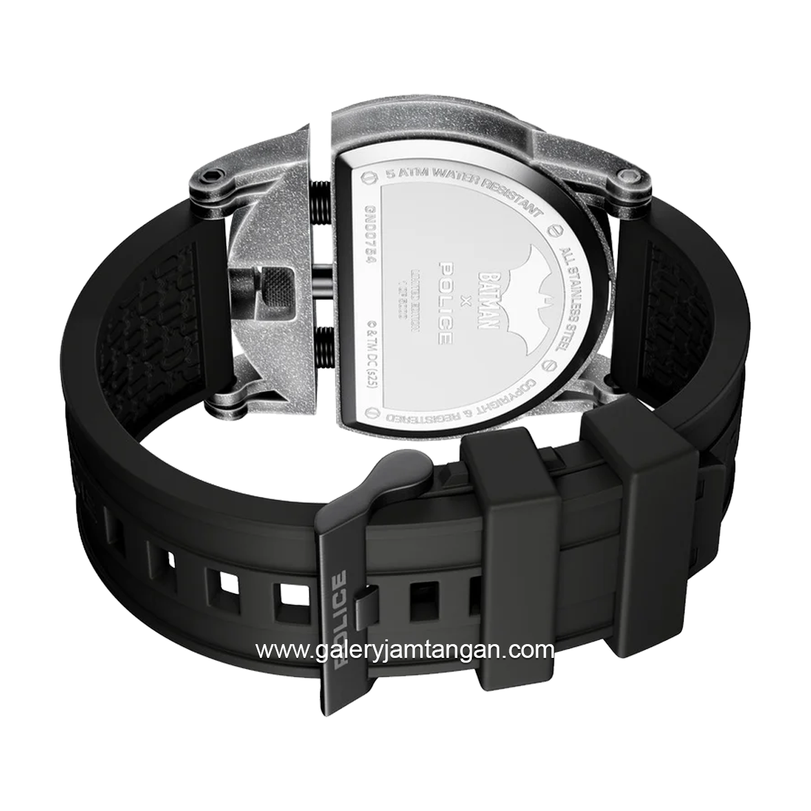 POLICE BATMAN PEWGN0075401 Limited Edition Black Rubber Strap