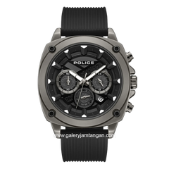 POLICE BOLT PEWGO2240201 Chronograph Black Silicone Strap