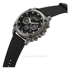 POLICE BOLT PEWGO2240201 Chronograph Black Silicone Strap