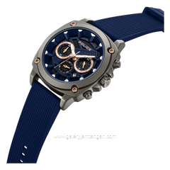 POLICE BOLT PEWGO2240203 Chronograph Blue Silicone Strap