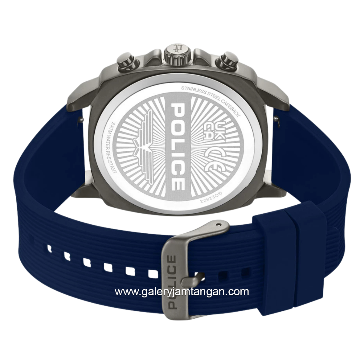 POLICE BOLT PEWGO2240203 Chronograph Blue Silicone Strap