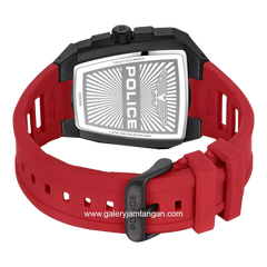 POLICE PEWGQ0056803 TOUGH GEAR Black Red Rubber Strap