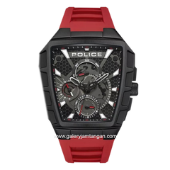 POLICE PEWGQ0056803 TOUGH GEAR Black Red Rubber Strap