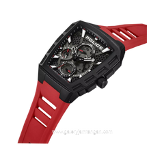 POLICE PEWGQ0056803 TOUGH GEAR Black Red Rubber Strap