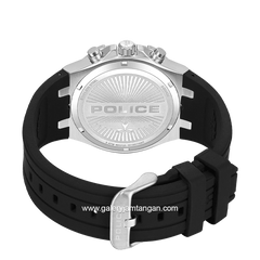 POLICE PEWGQ0082002 GUARDIAN Black Silver Dial Black Rubber Strap