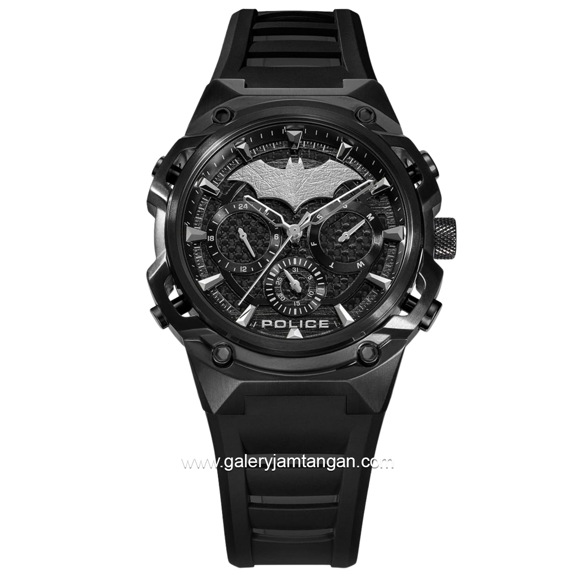 POLICE BATMAN PEWGQ0089901 Limited Edition Black Rubber Strap