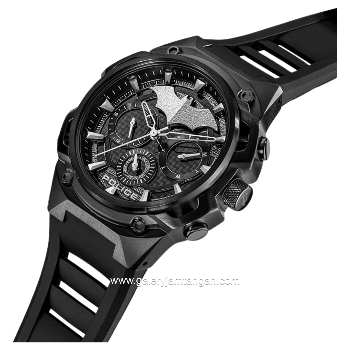 POLICE BATMAN PEWGQ0089901 Limited Edition Black Rubber Strap