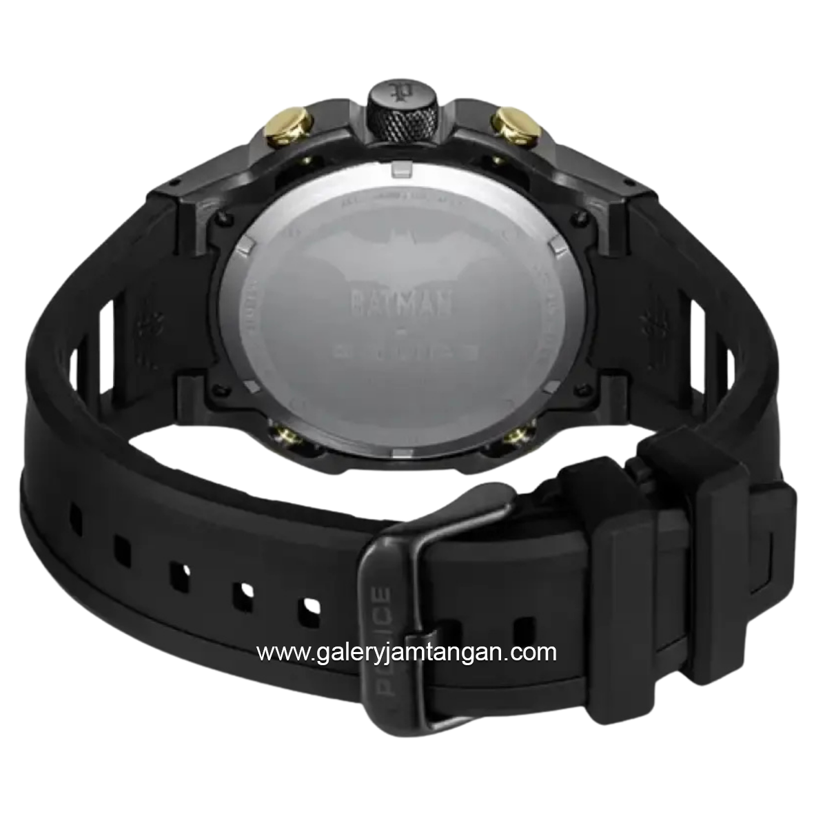 POLICE BATMAN PEWGQ0089902 Limited Edition Black Gold Rubber Strap