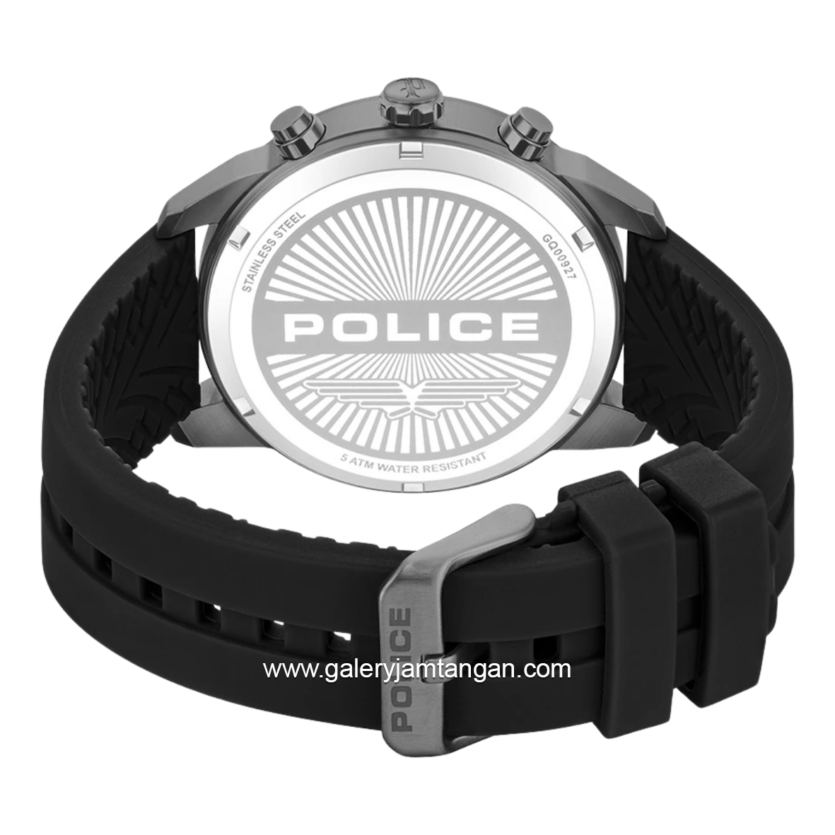 POLICE NEIST PEWGQ0092703 Chronograph Black Dial Green Silicone Strap