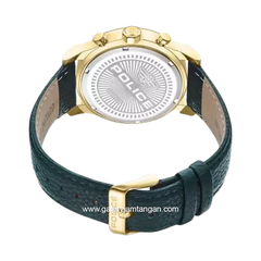 POLICE PEWJF0006202 Green Leather Strap