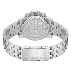 POLICE NEWPORT PEWJK0021507 Silver Dial Green Stainless Steel Strap