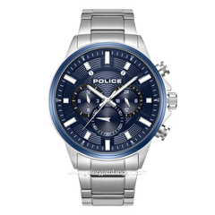 POLICE KISMET PEWJK2195140M Silver Dial Blue Stainless Steel Strap