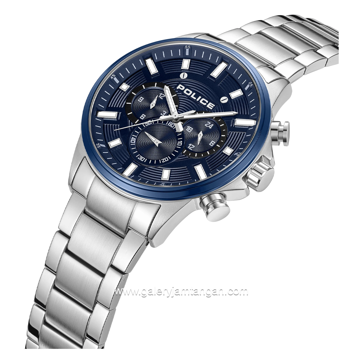 POLICE KISMET PEWJK2195140M Silver Dial Blue Stainless Steel Strap