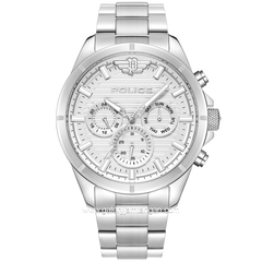 POLICE PEWJK2227805 Silver Dial White Stainless Steel