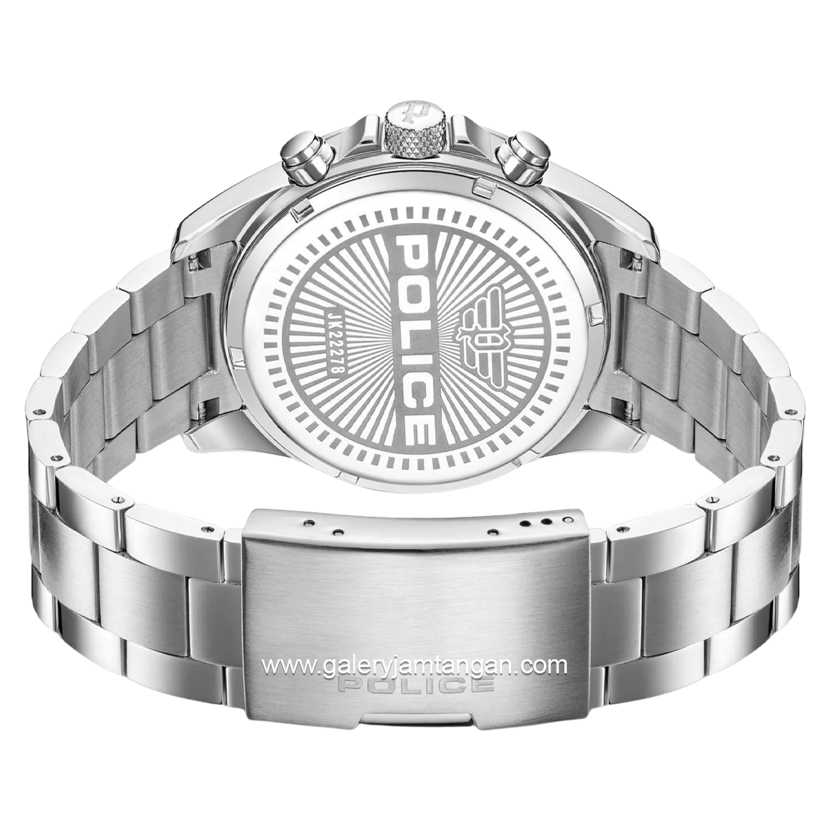 POLICE DEFENDER PEWJK2227812 Silver Dial Brown Stainless Steel Strap