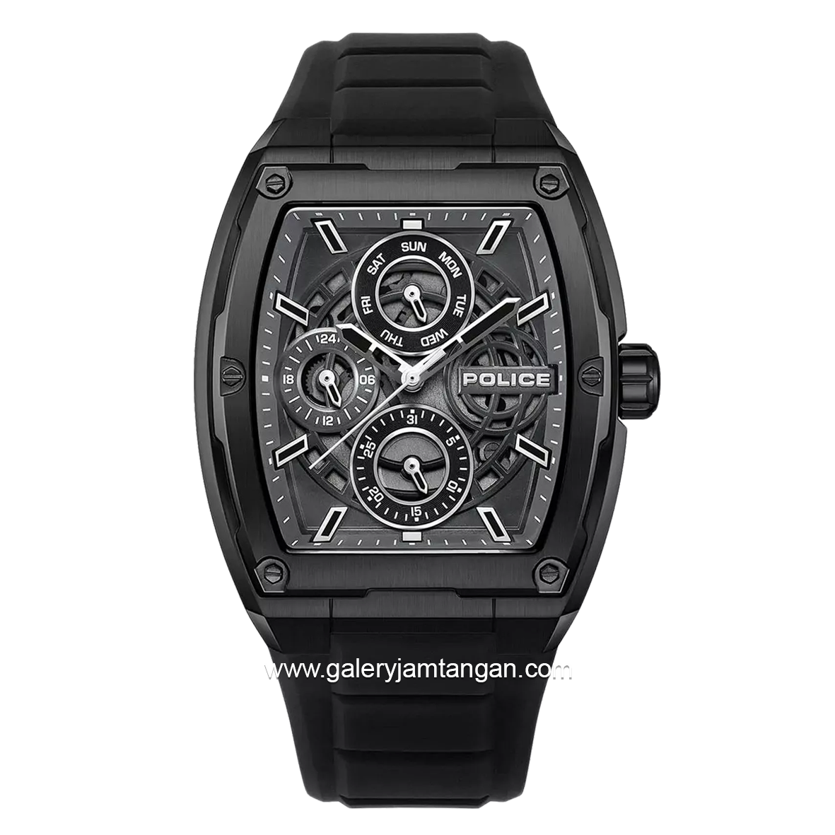 POLICE PEWJQ0004501 Full Black Rubber Strap