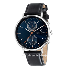 PIERRE CARDIN BONNE NOUVELLE M-CBN.3065 Black Silver Leather Strap