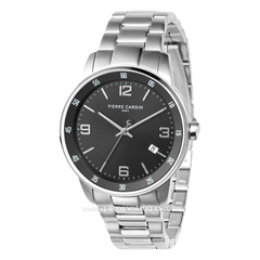 PIERRE CARDIN MONTROUGE CMR.0005 Silver Dial Black Stainless Steel
