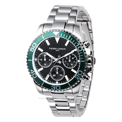 PIERRE CARDIN NATION POSH MEN CNI.0006 Silver Dial Black Stainless Steel