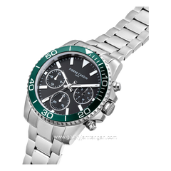 PIERRE CARDIN NATION POSH MEN CNI.0006 Silver Dial Black Stainless Steel