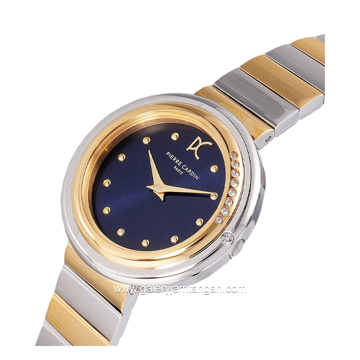 PIERRE CARDIN PASSY METEORE CF.1010.MU Silver Gold Dial Navy Stainless Steel