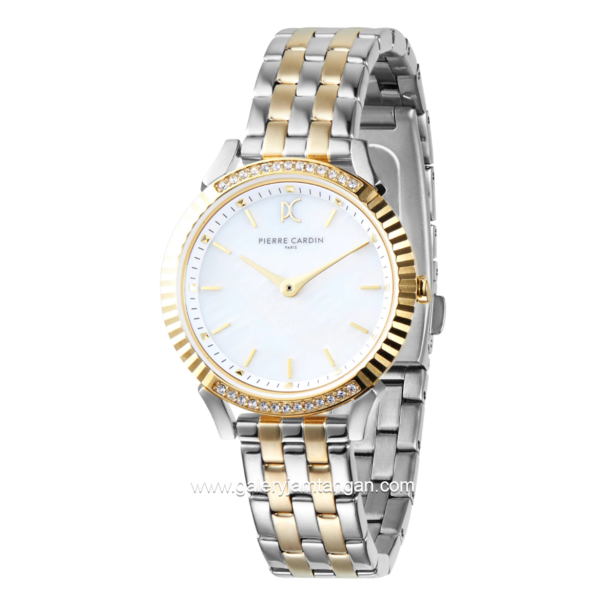 PIERRE CARDIN PIGALLE S CPI.2581 Silver Gold Dial White