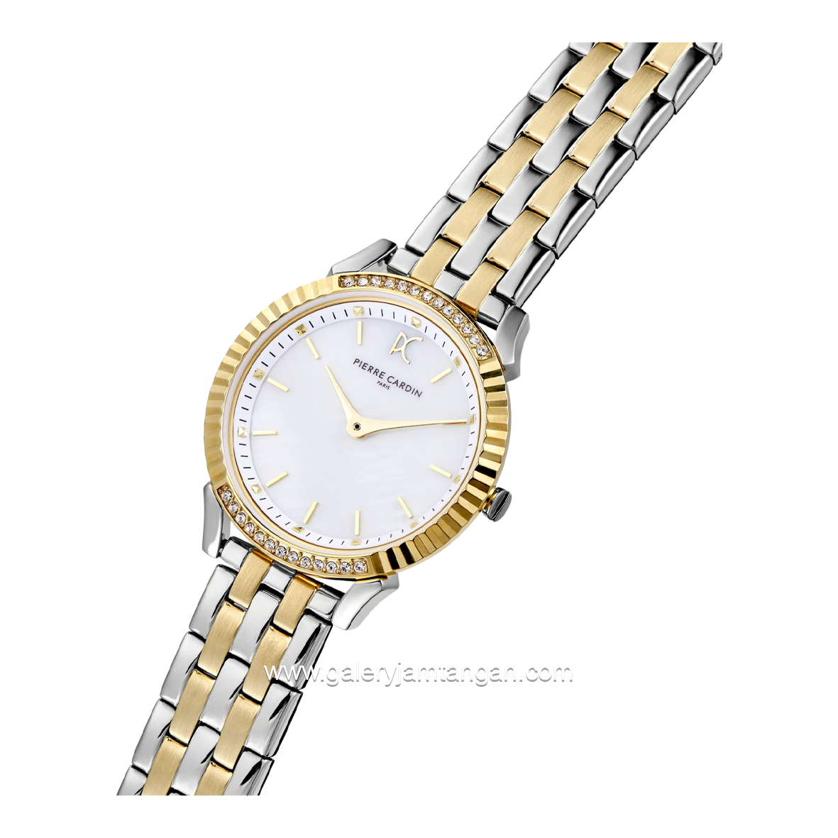 PIERRE CARDIN PIGALLE S CPI.2581 Silver Gold Dial White