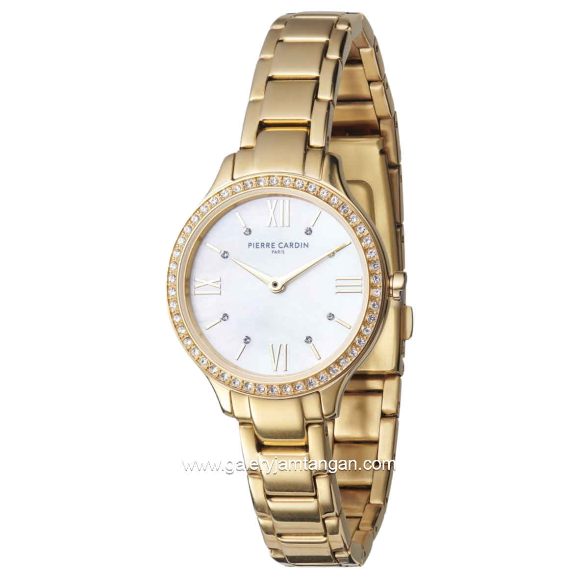 PIERRE CARDIN SAINT LOUIS CRM.0006 Gold Dial White Stainless Steel