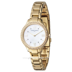 PIERRE CARDIN SAINT LOUIS CRM.0006 Gold Dial White Stainless Steel