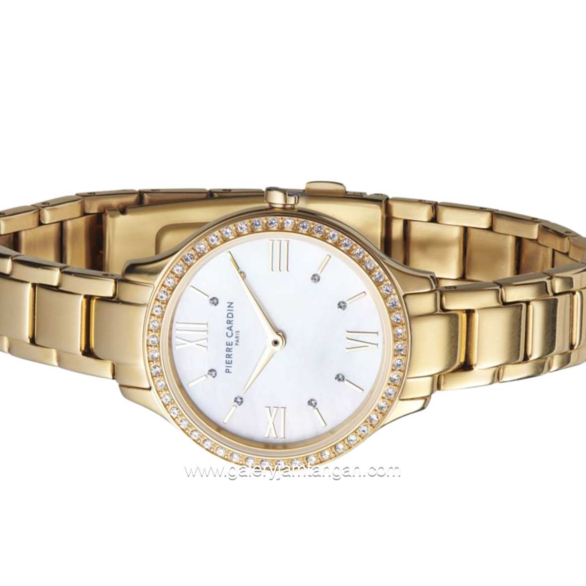 PIERRE CARDIN SAINT LOUIS CRM.0006 Gold Dial White Stainless Steel
