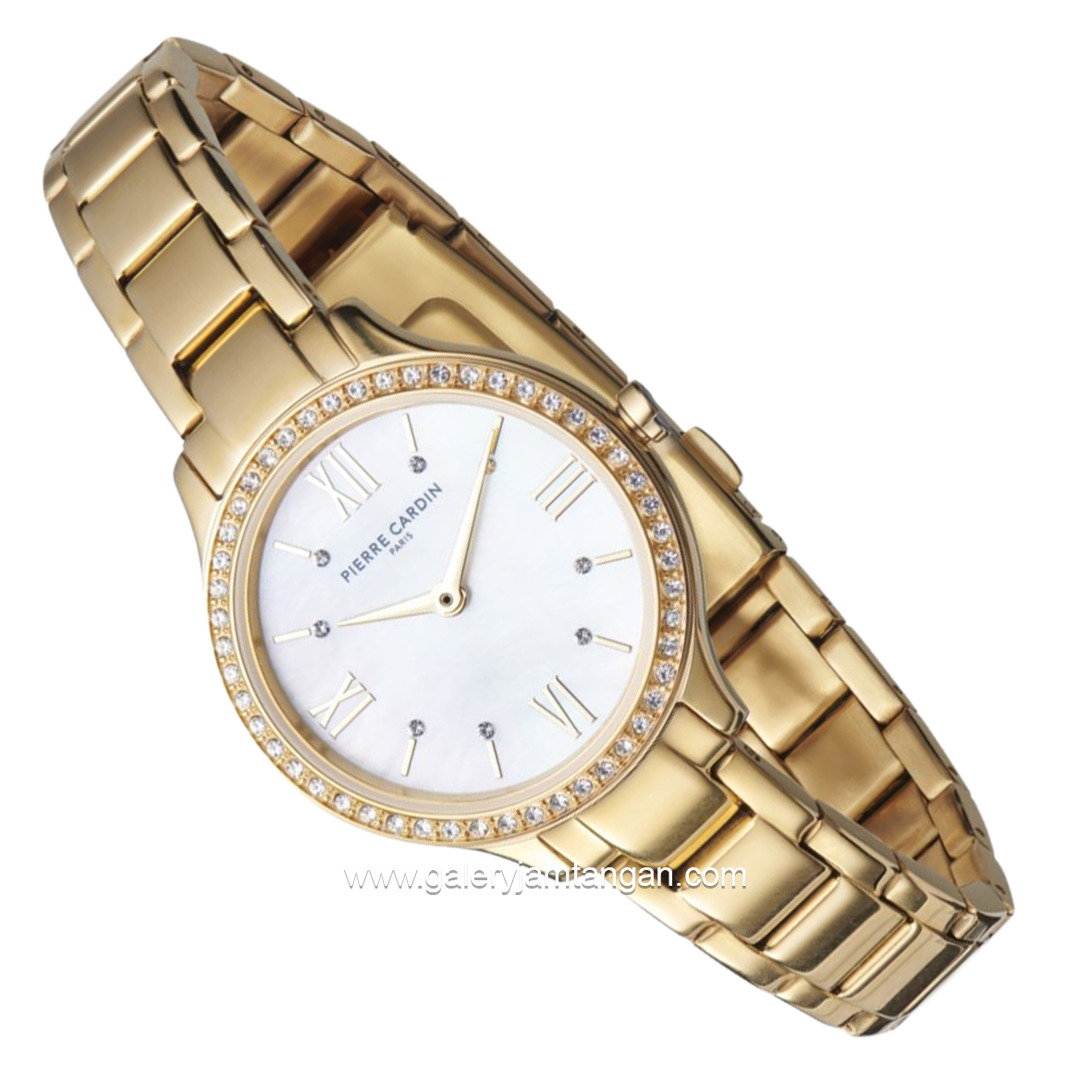 PIERRE CARDIN SAINT LOUIS CRM.0006 Gold Dial White Stainless Steel