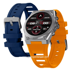 POLICE MY.AVATAR.2 PEIUN00003X0 Smartwatch Blue Yellow Silicone + Extra Strap