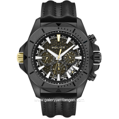 POLICE PEWGF0054503 Black Multifunction Leather Strap