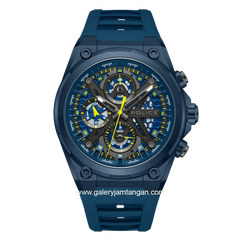 POLICE PEWGQ0054302 Blue Multifunction Rubber Strap