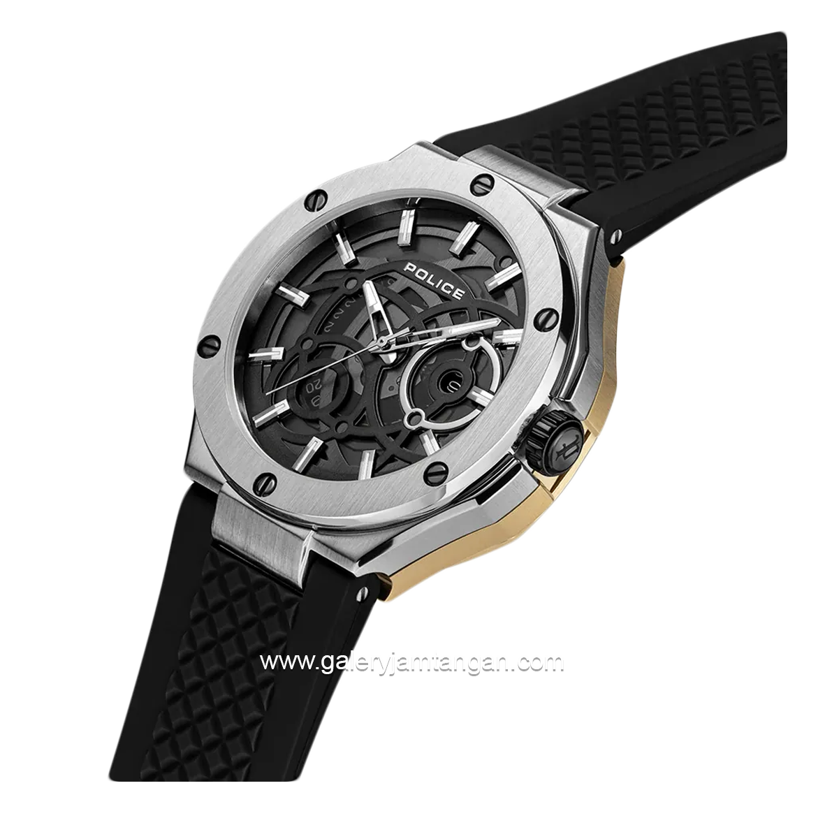 POLICE PEWGQ0081901 Dual Watch Silicone Strap