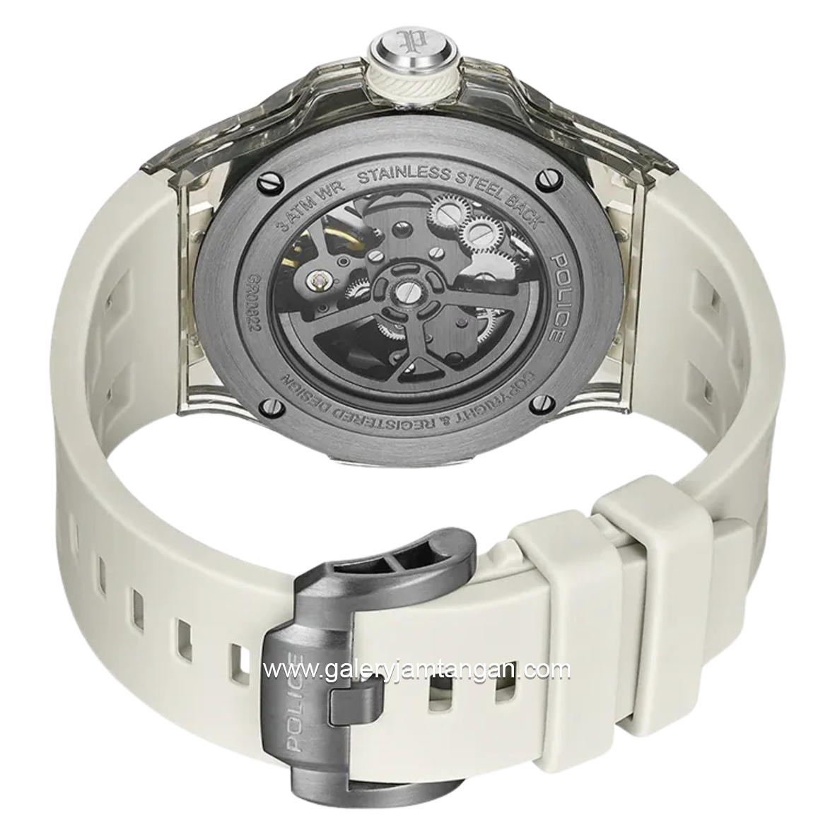 Police PEWGR0082201 Cyclone Automatic Silicone Strap