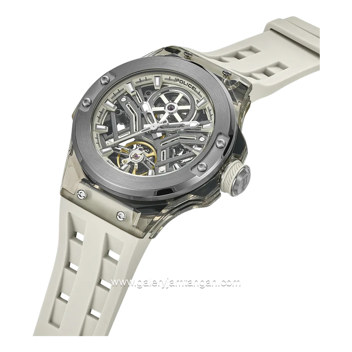 Police PEWGR0082201 Cyclone Automatic Silicone Strap