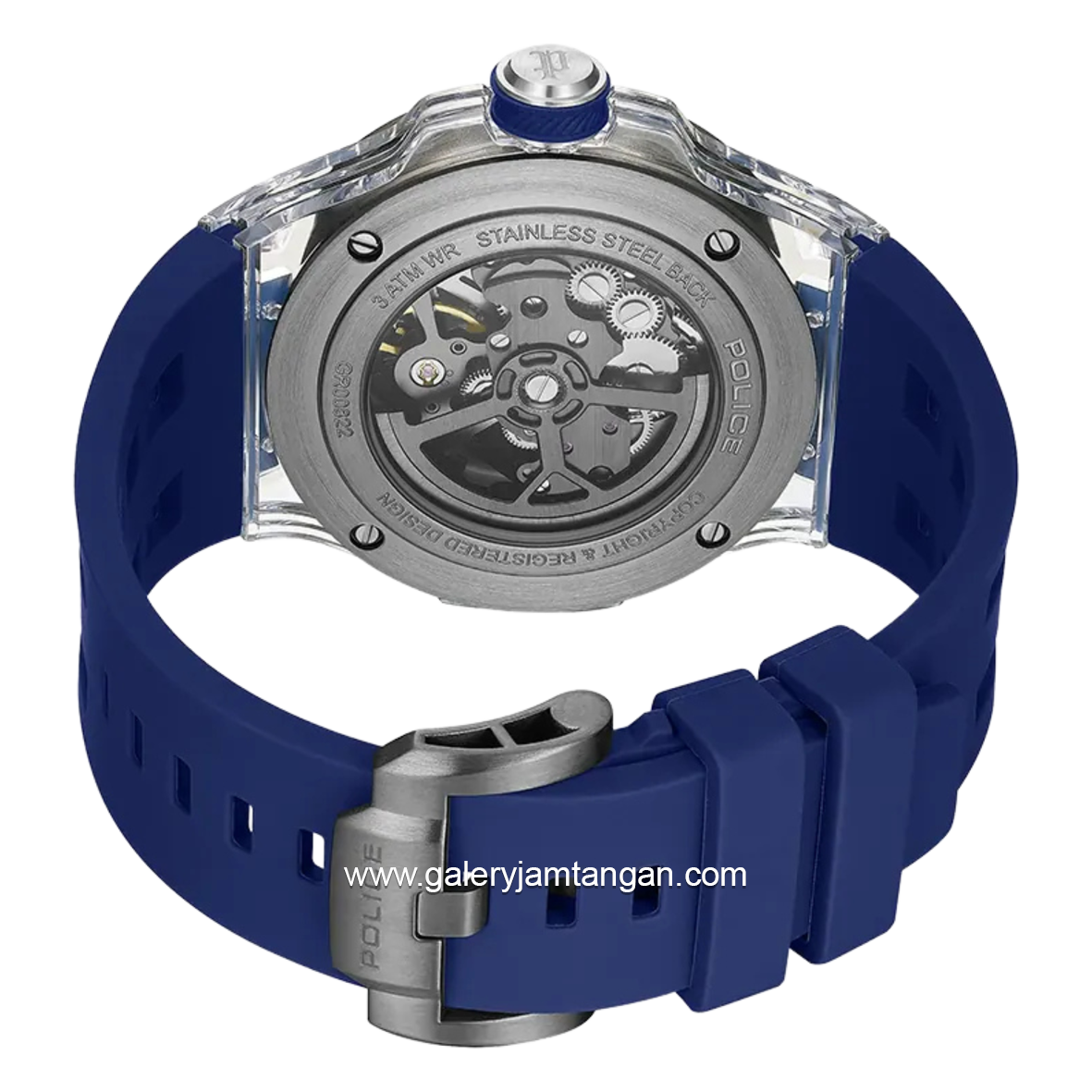 Police PEWGR0082204 Cyclone Automatic Silicone Strap
