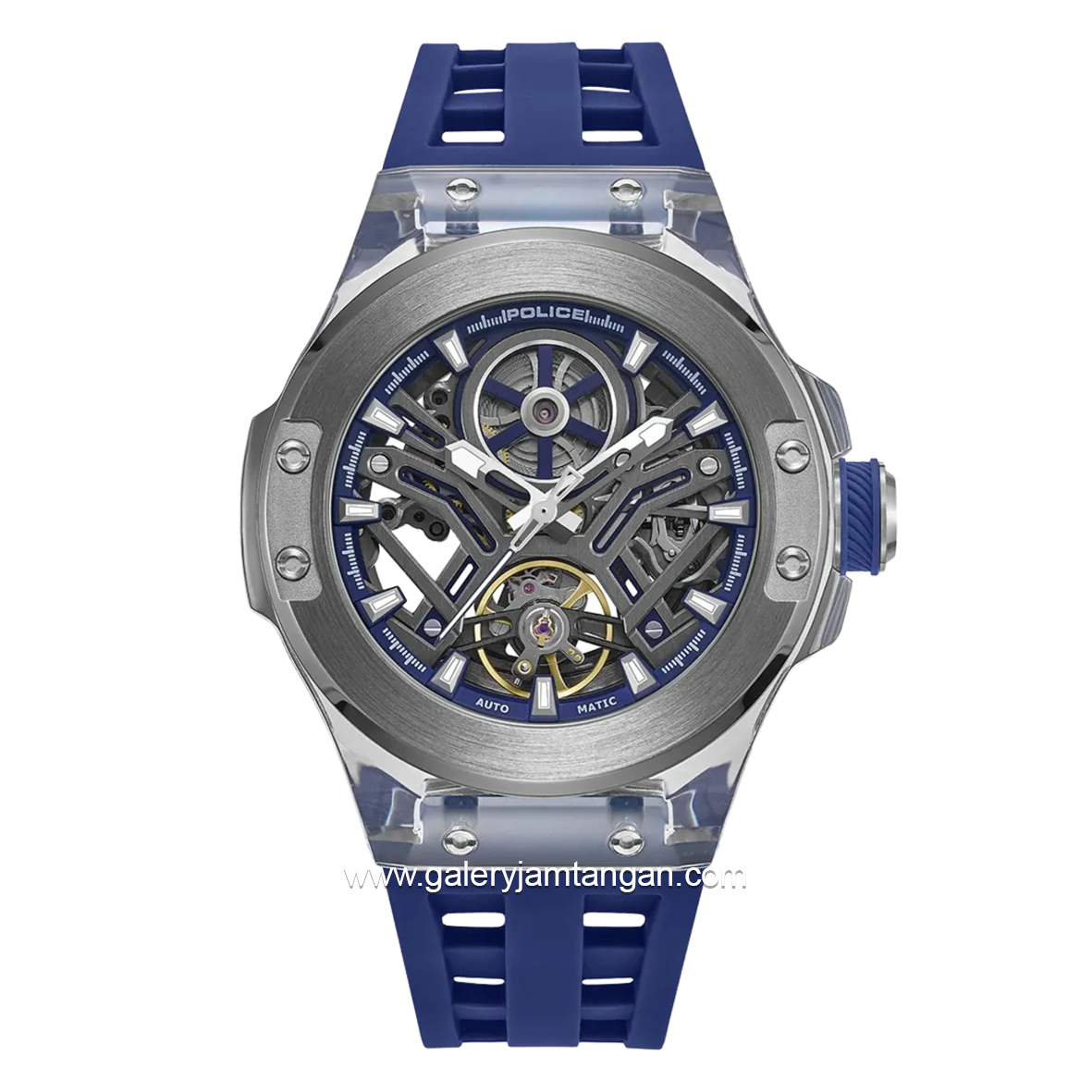 Police PEWGR0082204 Cyclone Automatic Silicone Strap