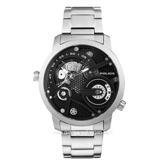 POLICE PL.15471JS/02M Silver Dial Black Stainless Steel
