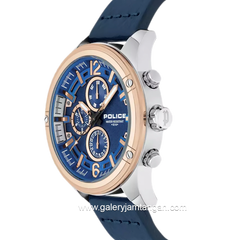 POLICE PL.15665JSTR/03 Dial Blue Leather Strap