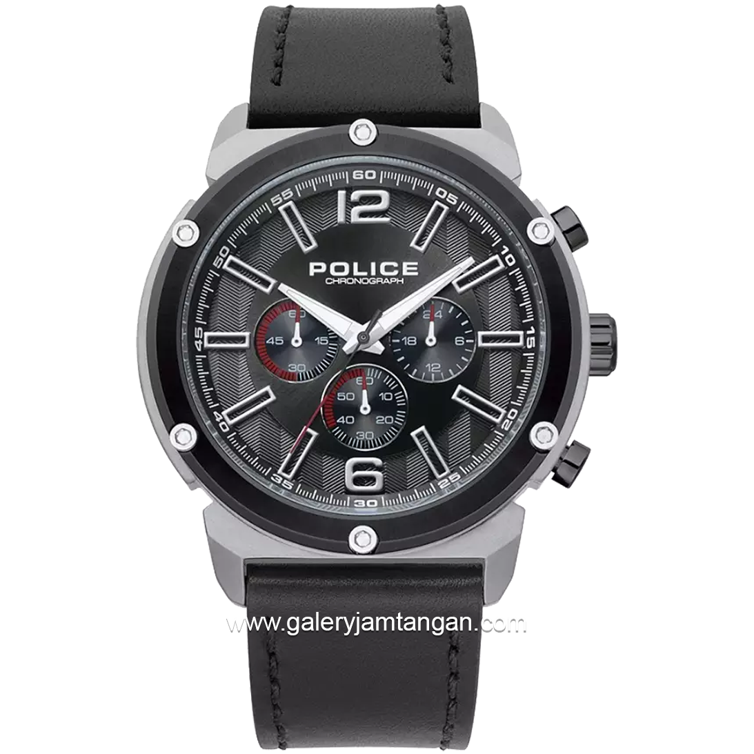 POLICE PL.15726JSTB/02 Chronograph Leather Strap