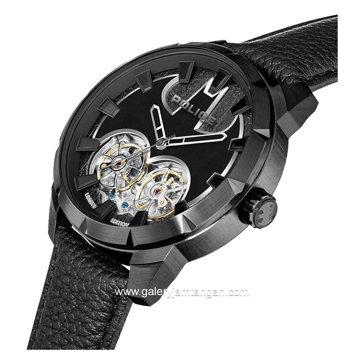 POLICE PEWGE0022701 BATMAN Full Black leather Limited Edition