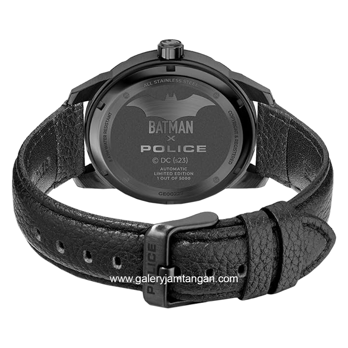 POLICE PEWGE0022701 BATMAN Full Black leather Limited Edition