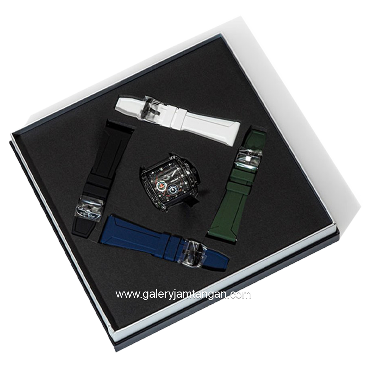POLICE SET PEWGO0052401 Case Silver Dial Black Free Strap